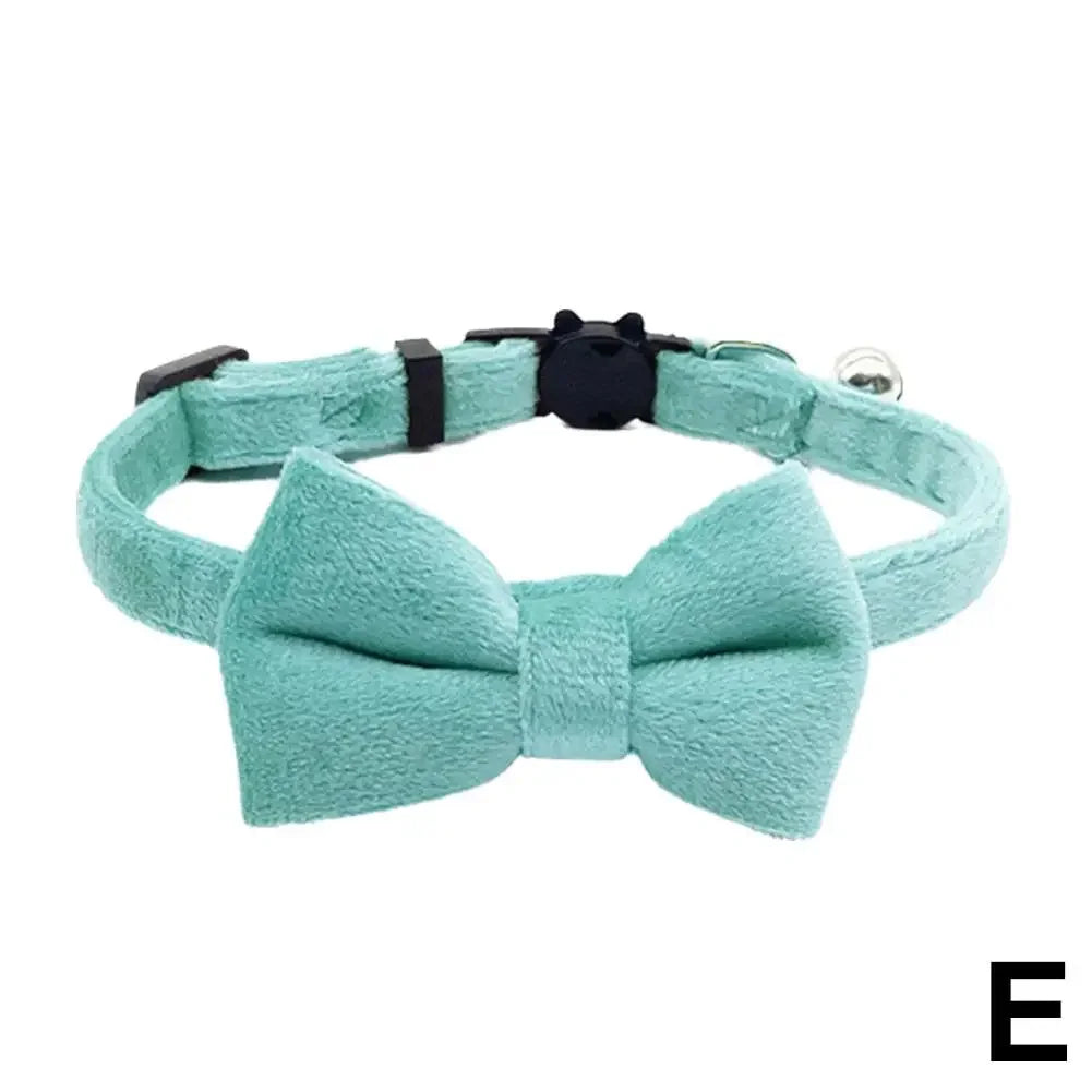 Suede Bow Collar