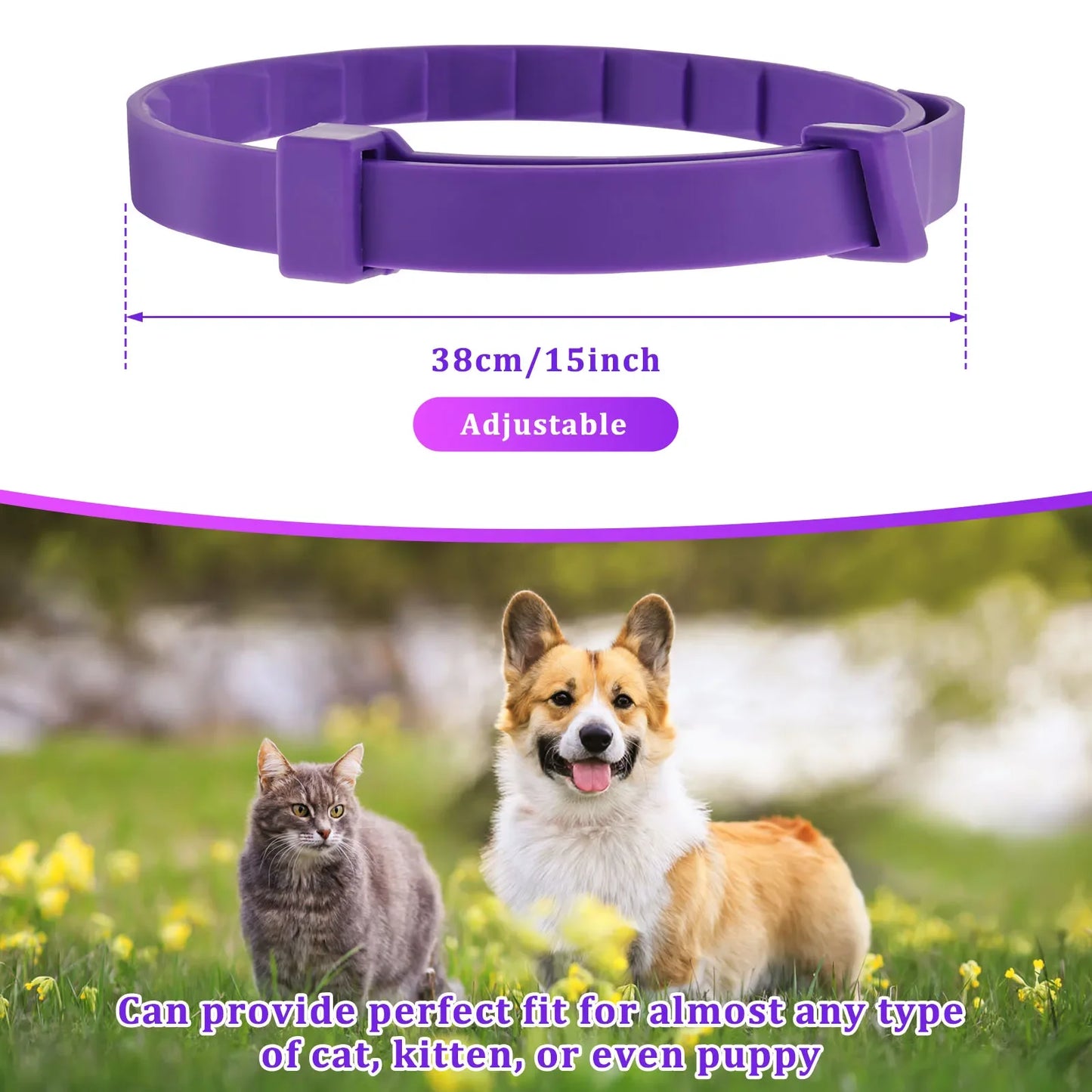 Trimmable Waterproof Cat Calm Collar