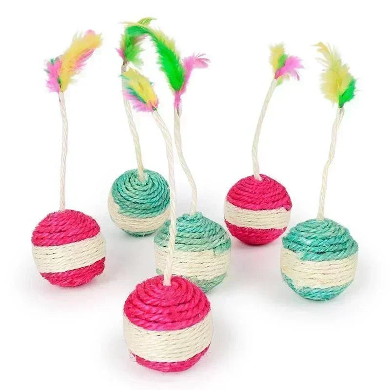 Sisal Scratching Ball Training Interactive Toy