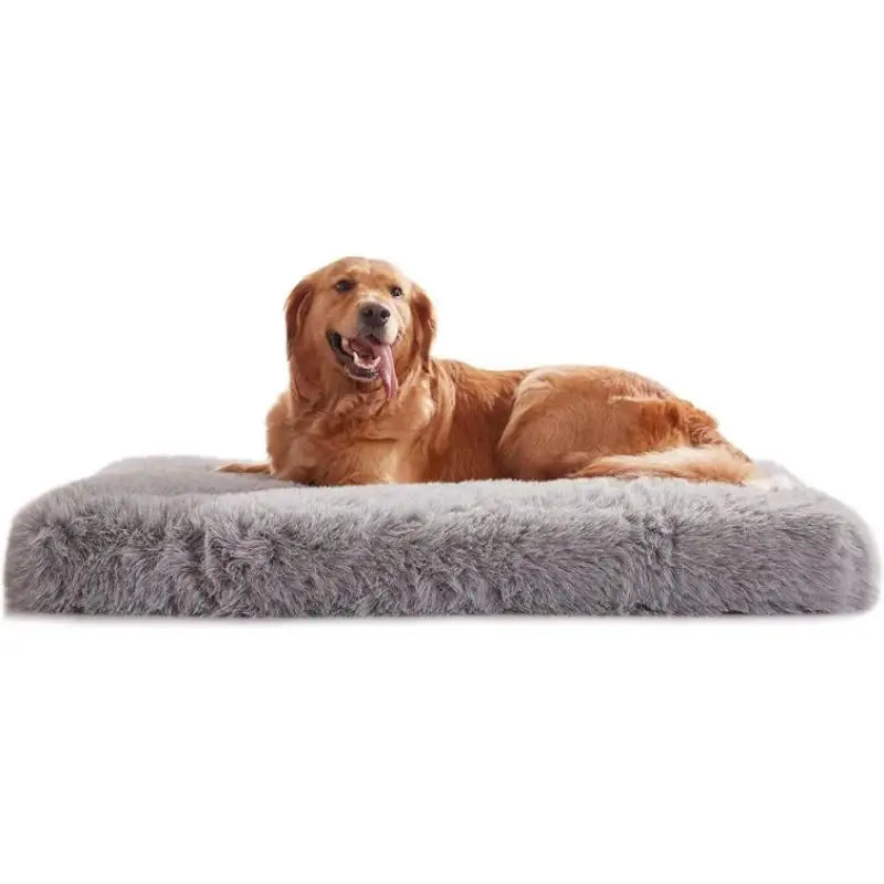 Plush Dog Crate Bed