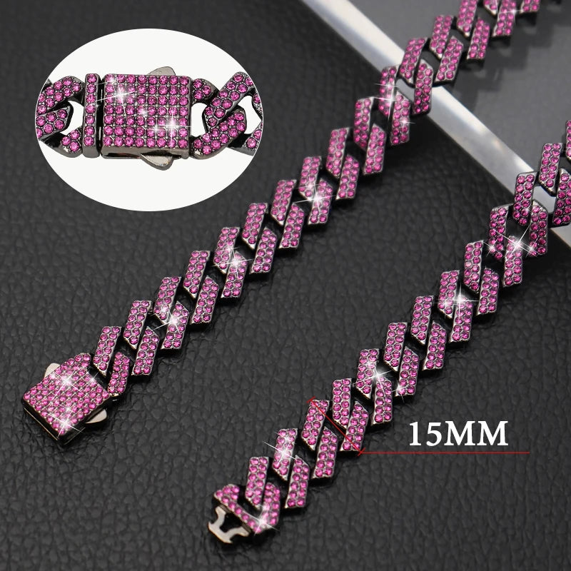 15MM Wide Diamond Luxury Necklace