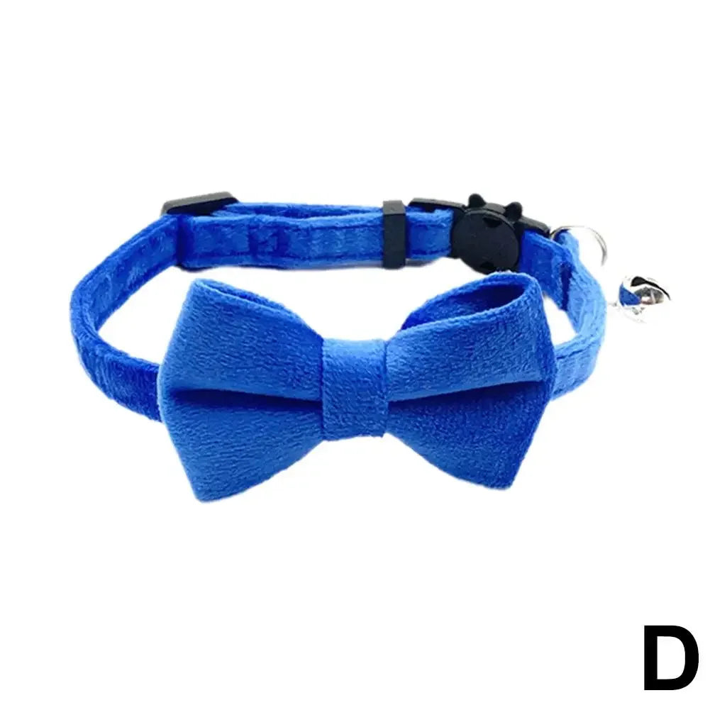 Suede Bow Collar