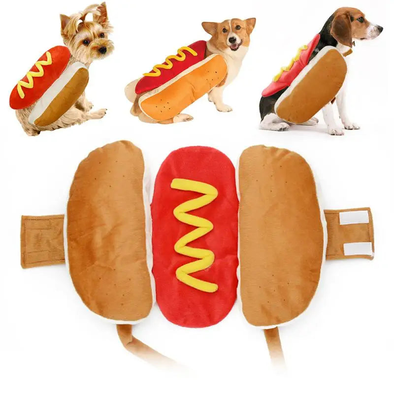 Pet Hotdog Dress Up Costume