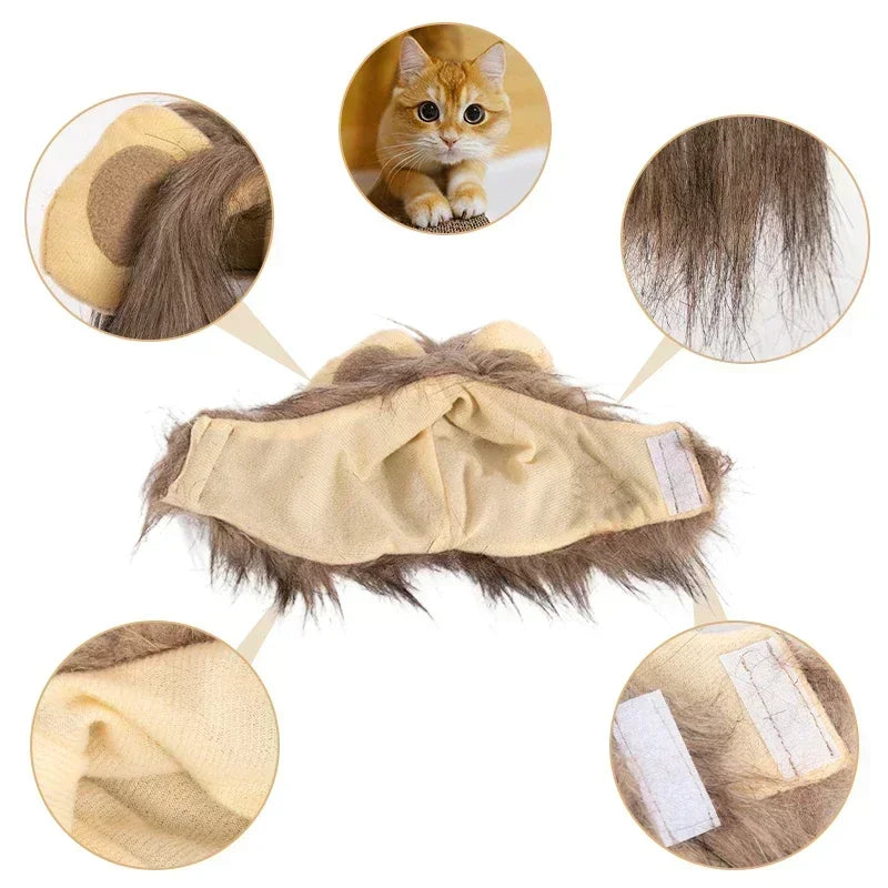 Lion Mane Cat Wig Hat