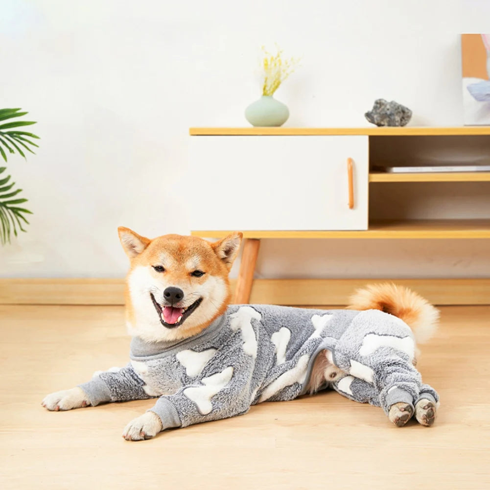 Winter Pet Dog Jumpsuit Clothes