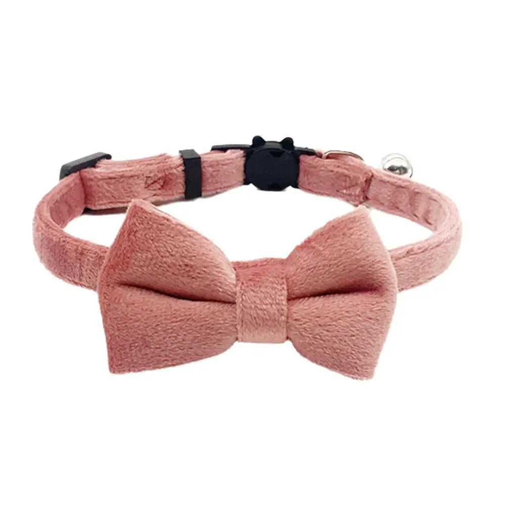 Suede Bow Collar