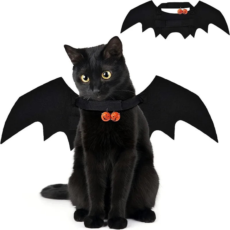 Fashion Cat Clothes Bat Wings