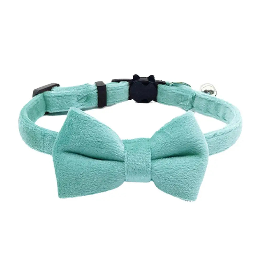 Suede Bow Collar