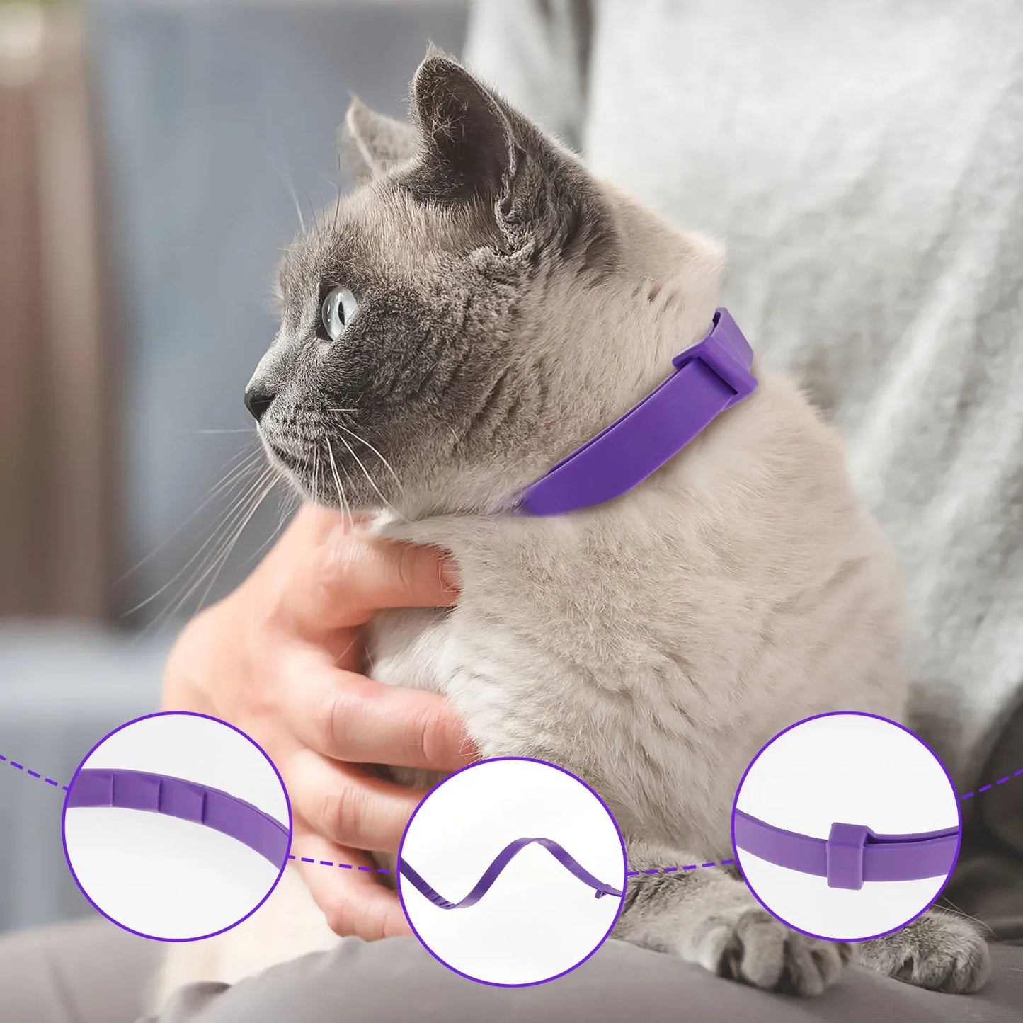 Trimmable Waterproof Cat Calm Collar